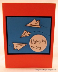 Flying by to say . . .Thanks! Card